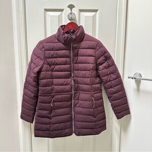 NWT Nautica Women's Burgundy Puffer Jacket size small